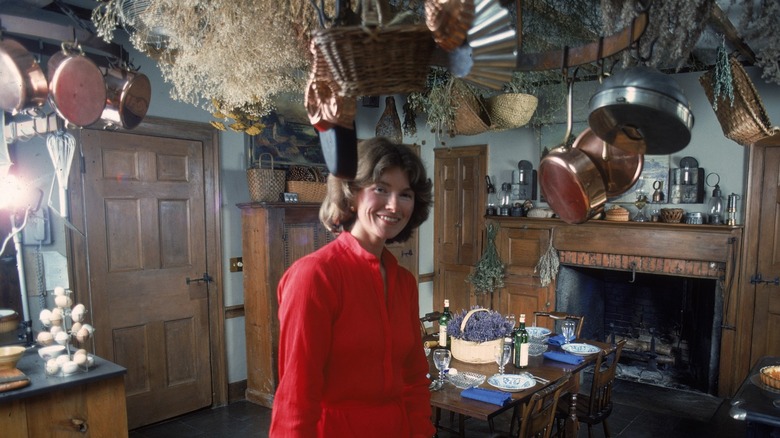 Martha Stewart in her Turkey Hill kitchen 1976