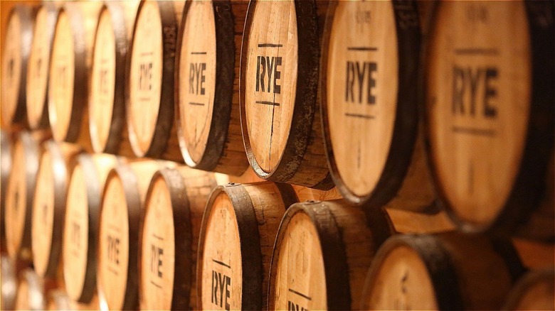 rye whiskey barrells