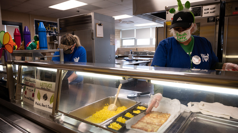 School Lunch cafeteria