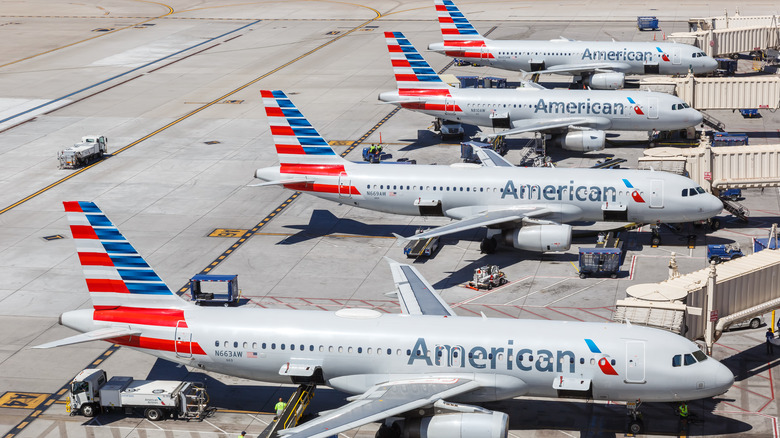 American Airlines airplanes at airport