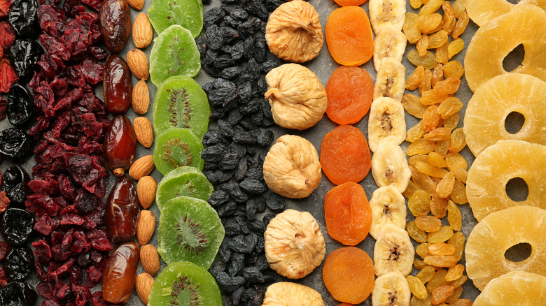 Assortment of dried fruits 
