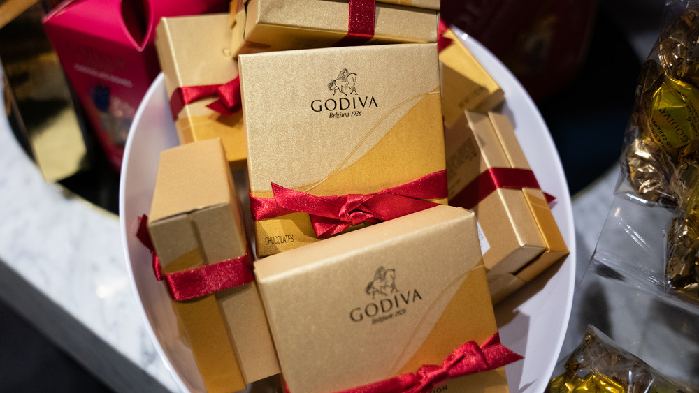 Boxes of Godiva