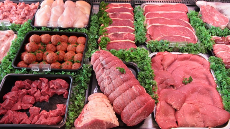  A meat display