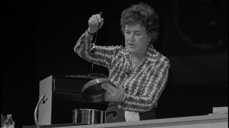 Julia Child cooking