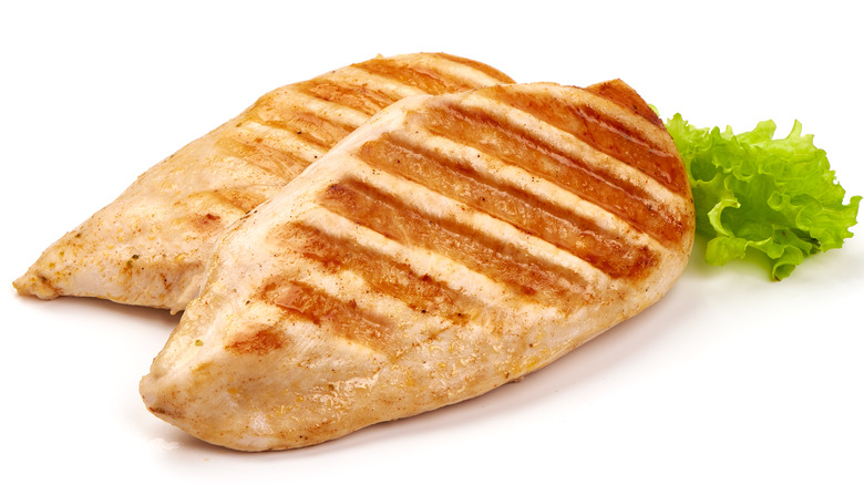 Grilled chicken breasts