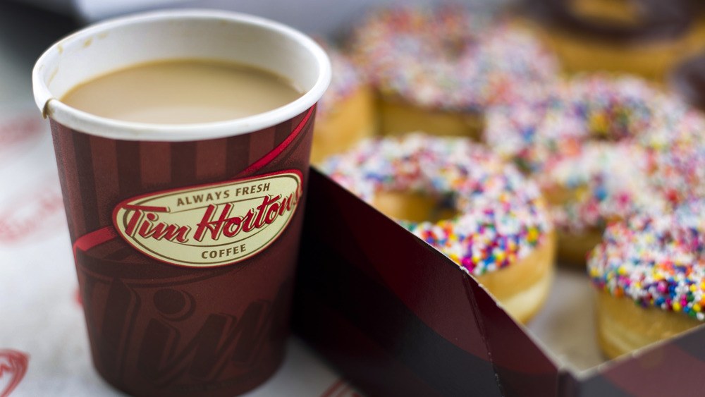 Tim Hortons coffee and donuts
