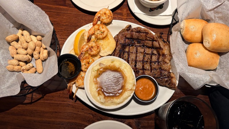 Texas Roadhouse meal