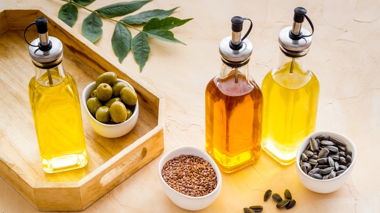 Olive and vegetable oils