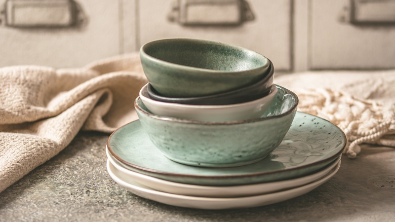 stoneware bowls and plates