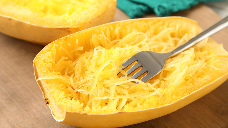 Spaghetti squash halves