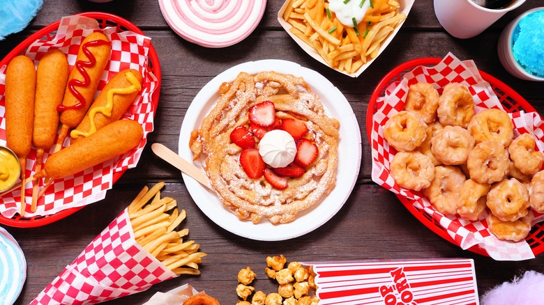 amusement park food on table