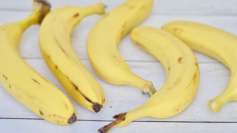 five whole bananas