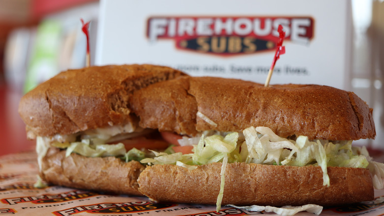 A sandwich from Firehouse Subs