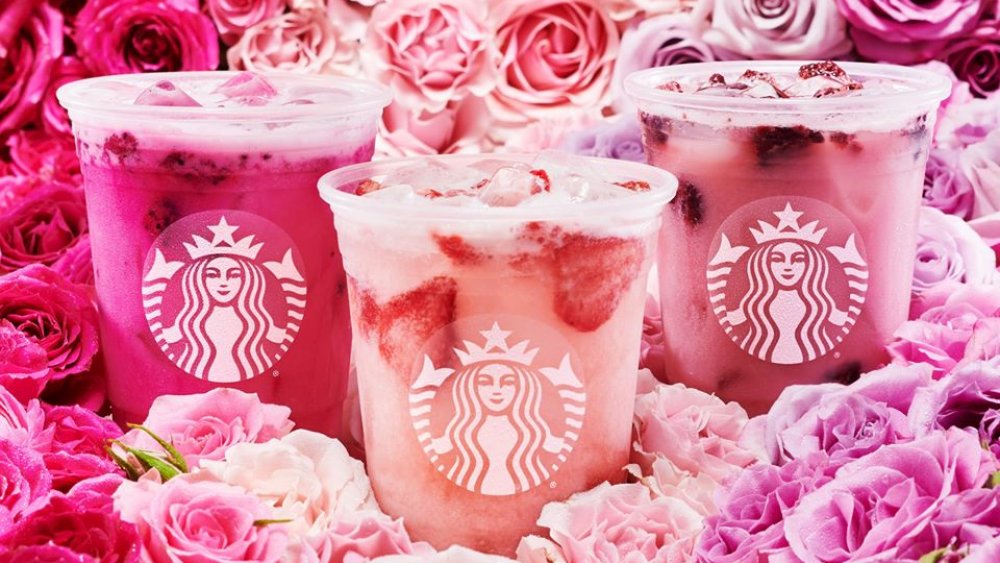 Pink Starbucks drinks