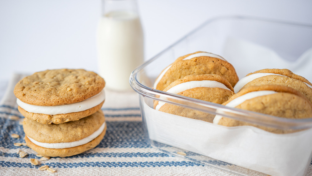 cookies in plastic container