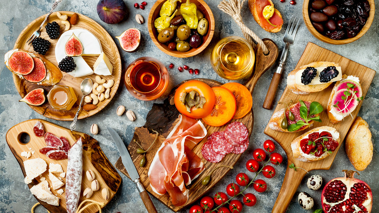 different sized charcuterie boards