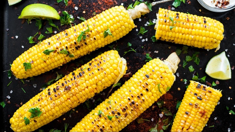 seasoned corn on the cob