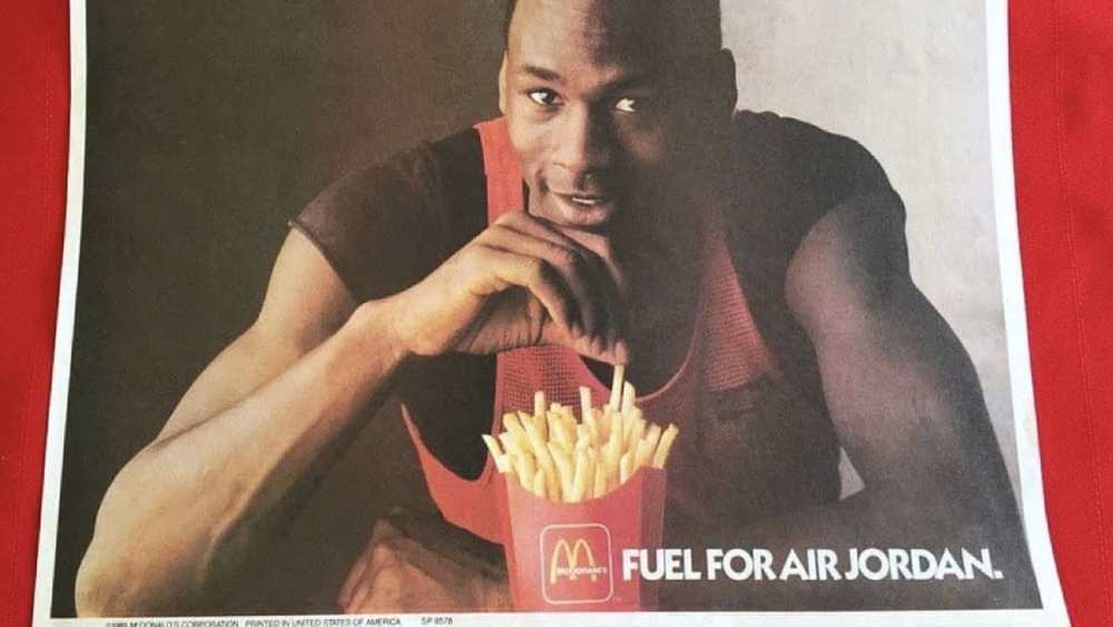 McJordan burger ad from McDonald's