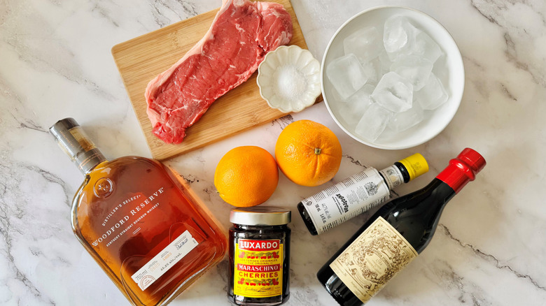 Ingredients for Morton's signature cocktail