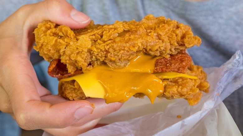 KFC Double Down Sandwich