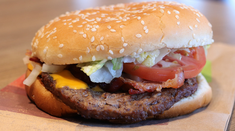 Whopper with bacon and cheese