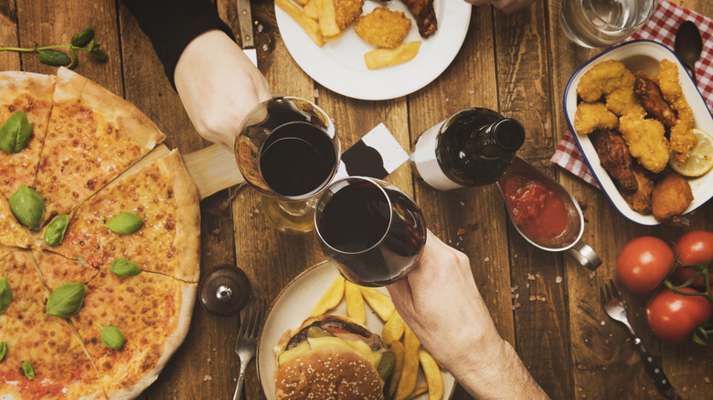 Wine and fast food