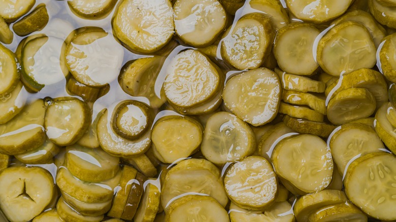 pick slices in brine