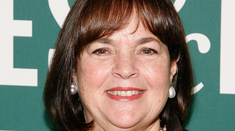 Ina Garten in pearl earrings