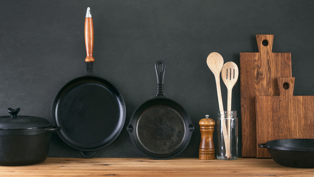 Cast iron cooking utensils