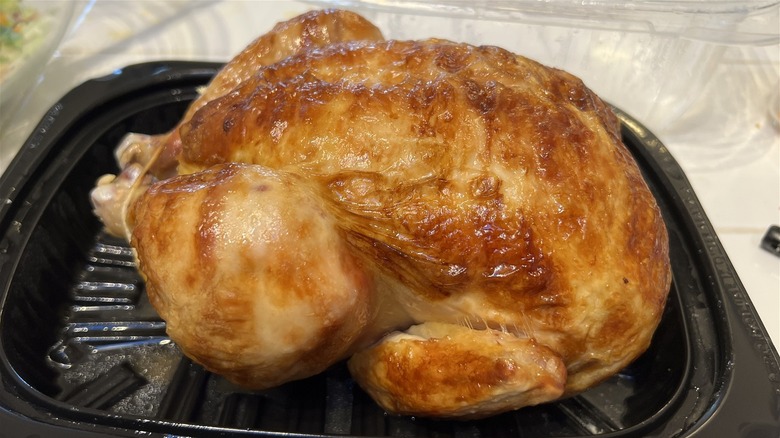 Costco rotisserie chickens in store