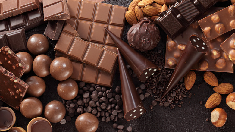 variety of chocolate