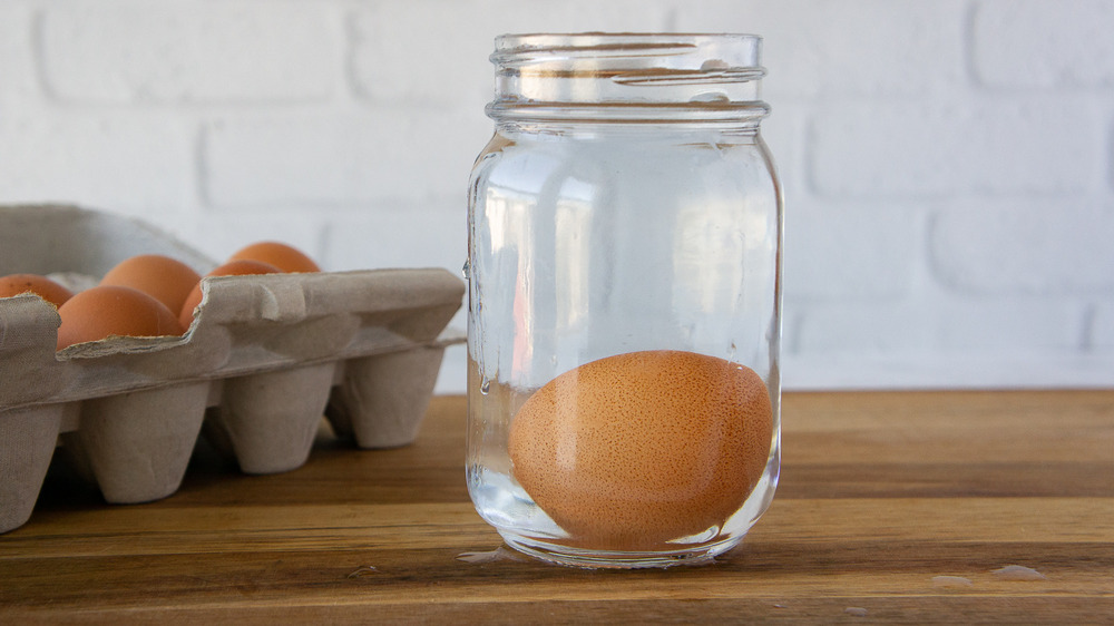 a good egg at the bottom of a bowl of water