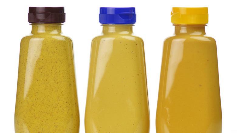 mustard bottles