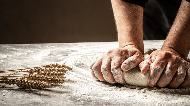 Kneading dough