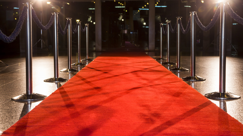 The red carpet at a celebrity venue