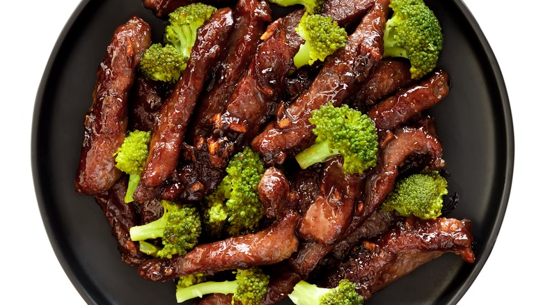 Velveted stir-fry beef