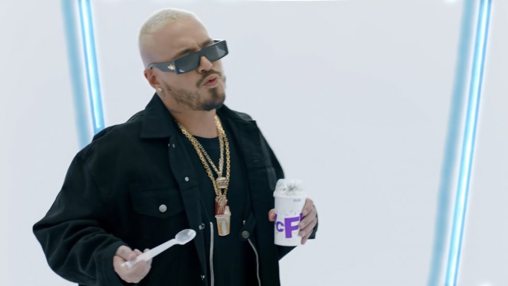 J Balvin in McDonald's commercial eating McFlurry
