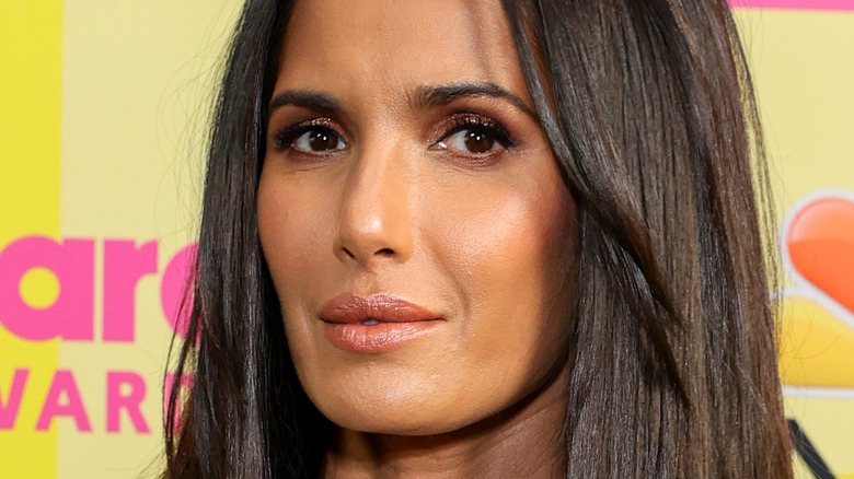 Padma Lakshmi smirking