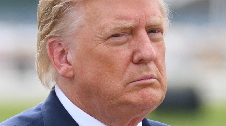 Donald Trump scowling 