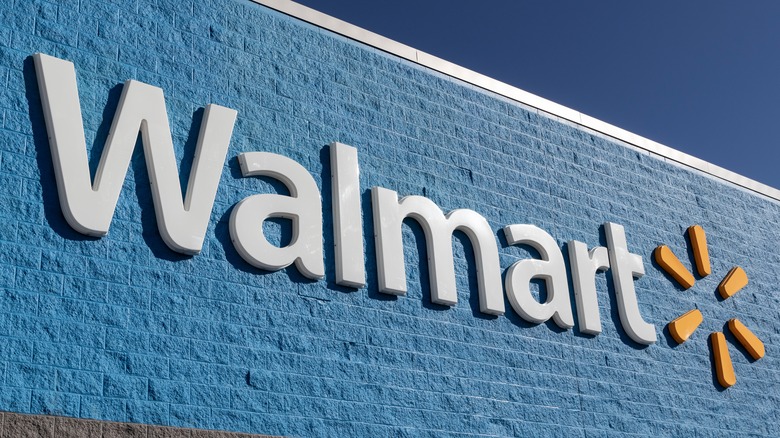 Walmart storefront and logo