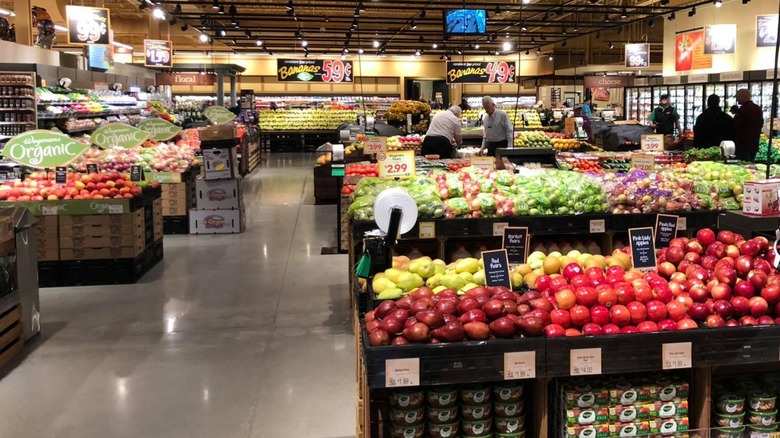 produce section at Wemans