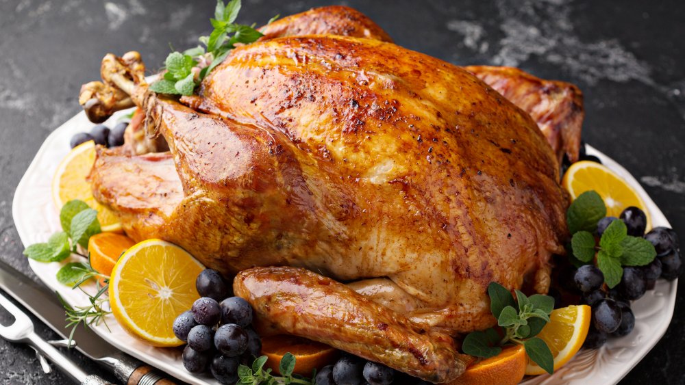Whole roasted turkey