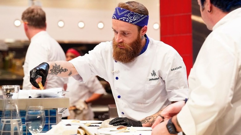 Johnathan Benvenuti in kitchen