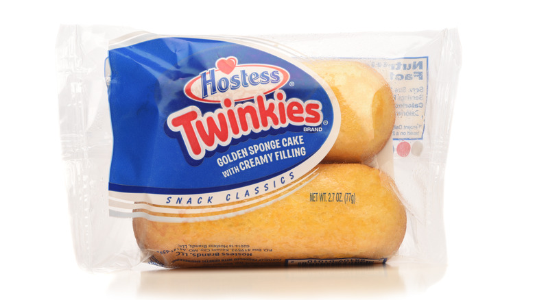Wrapped package of Twinkies