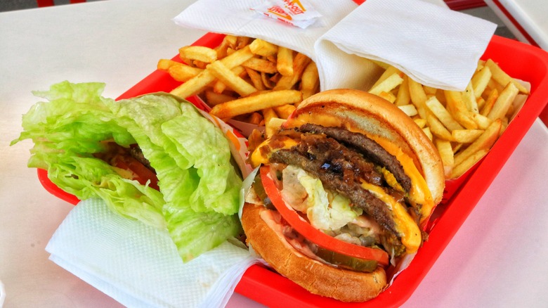 In-N-Out burger meal