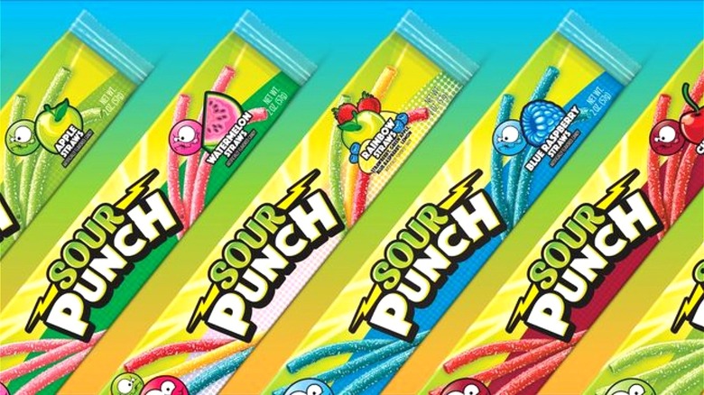 Sour Punch Candy Straws