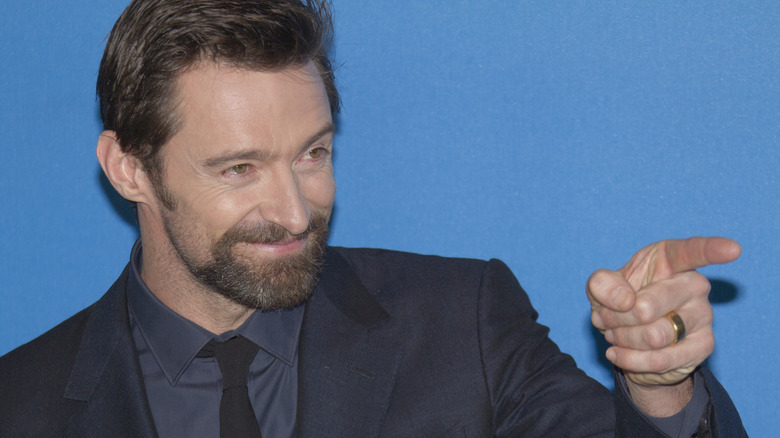 Hugh Jackman pointing