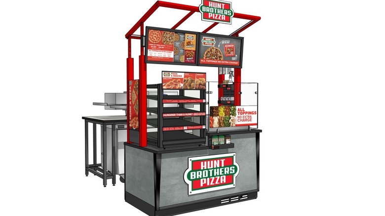 new Hunt Brothers pizza service kiosk