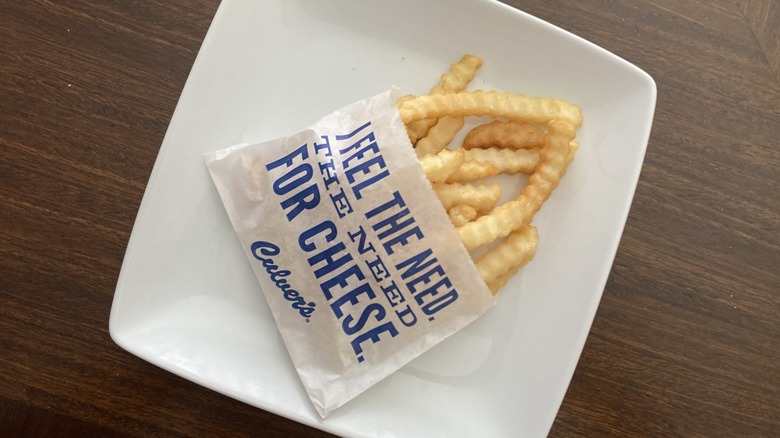 bag of Culvers crinkle fries