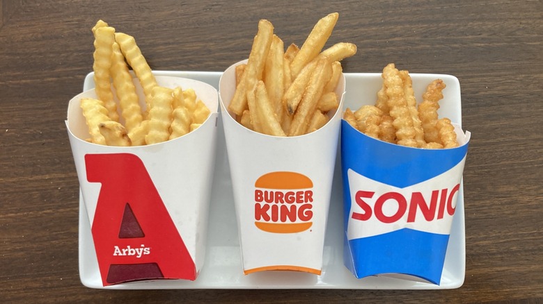fries from Arbys Burger King Sonic